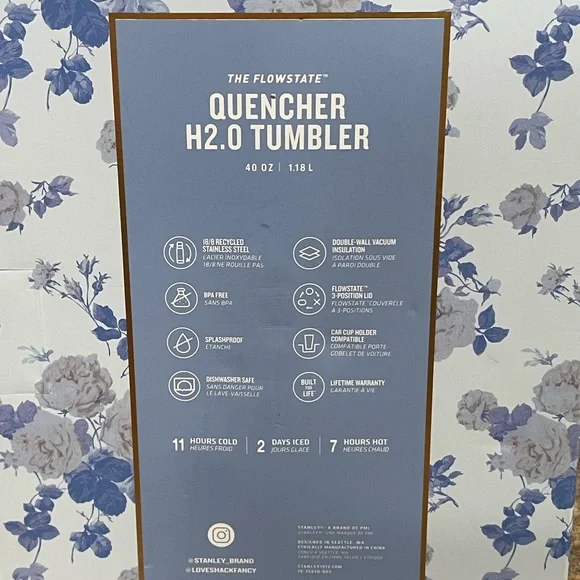 Limited Edition Stanley x LoveShackFancy Quencher H2.0 FlowState Tumbler - Picture 6 of 6